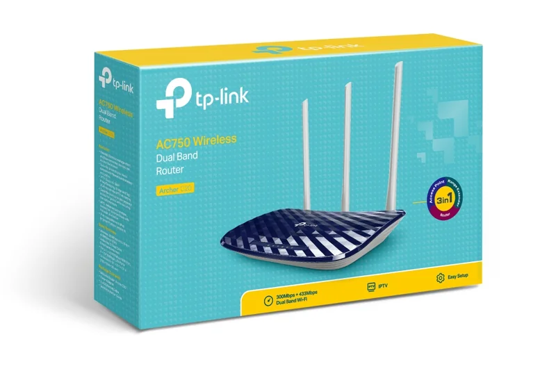 Router Wireless TP-Link AC750 Dual Band 433Mbps (5GHz) + 300Mbps (2.4GHz) 802.11ac - Imagem 4