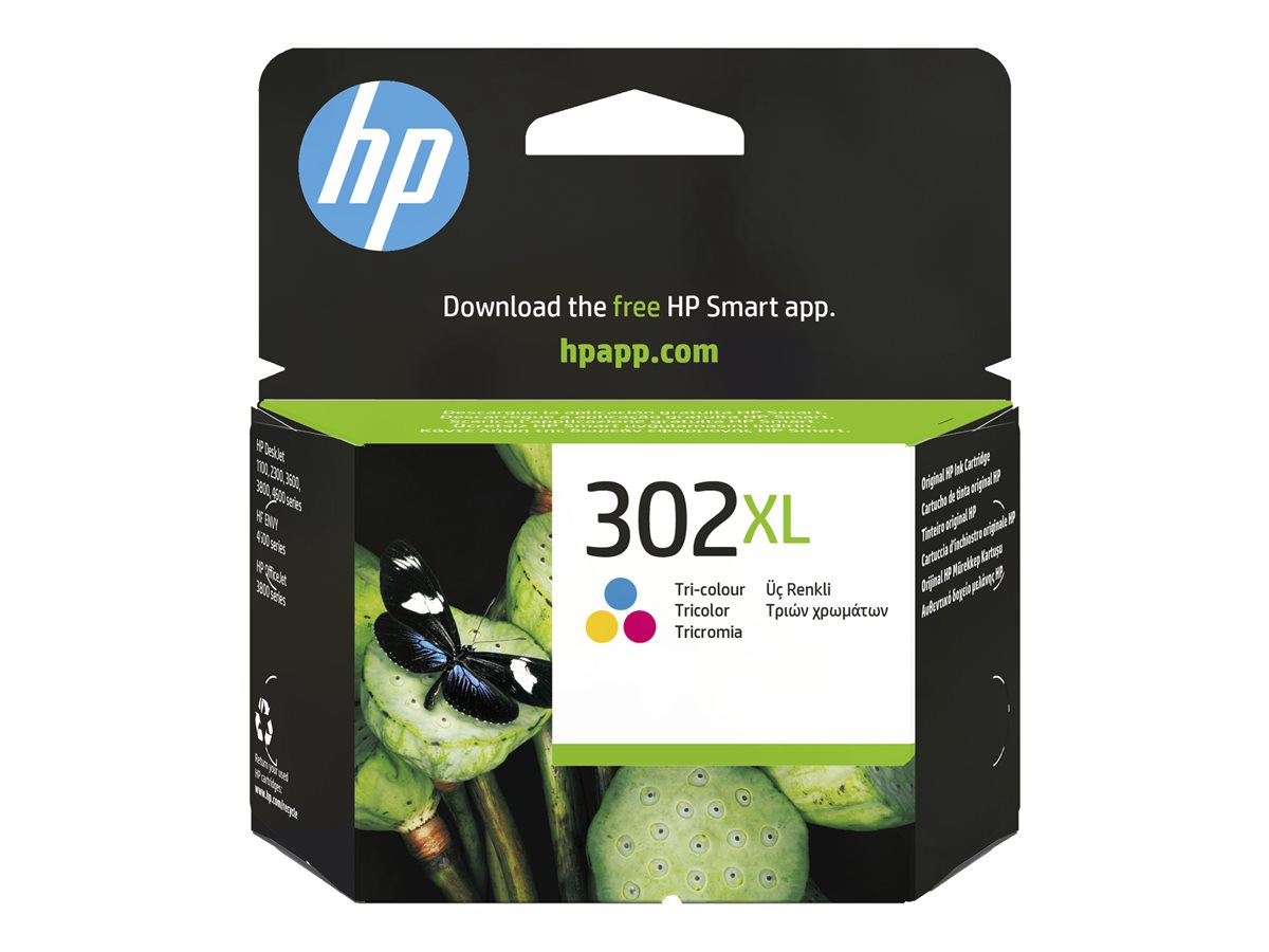Tinteiro Original HP 302XL Cores Alto Rendimento - Imagem 1