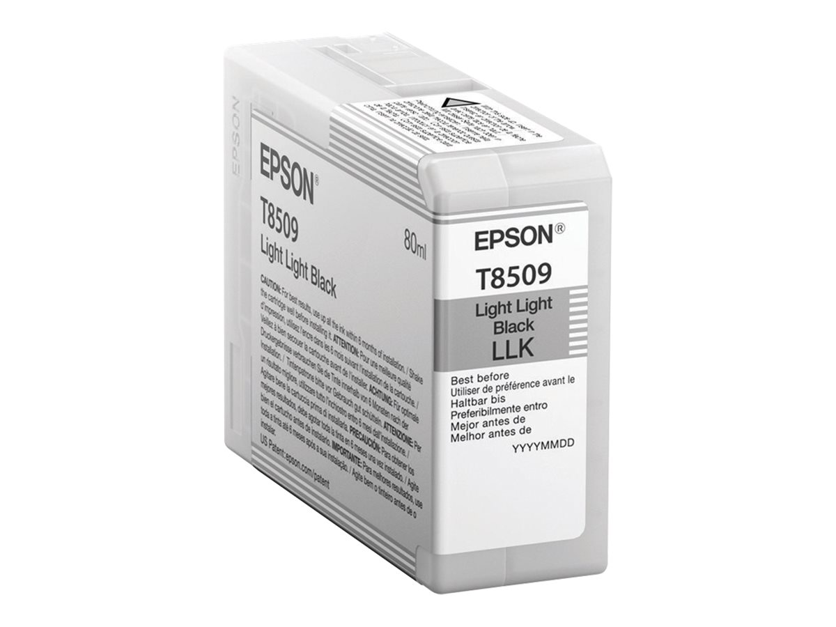 Tinteiro Epson T8509 SureColor 80ml Preto Claro Original - Imagem 1
