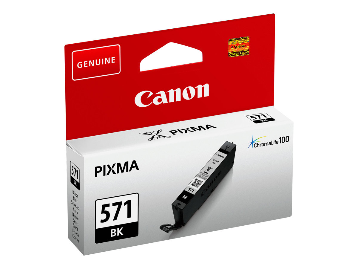Cartucho de Tinta Canon CLI571BK Preto 7ml Original - Imagem 2