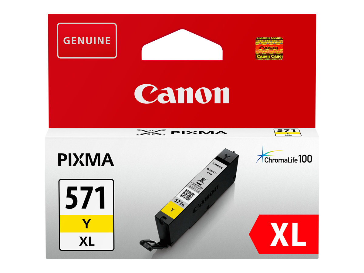 Tinteiro Canon CLI-571 Amarelo 11ml XL - Imagem 2