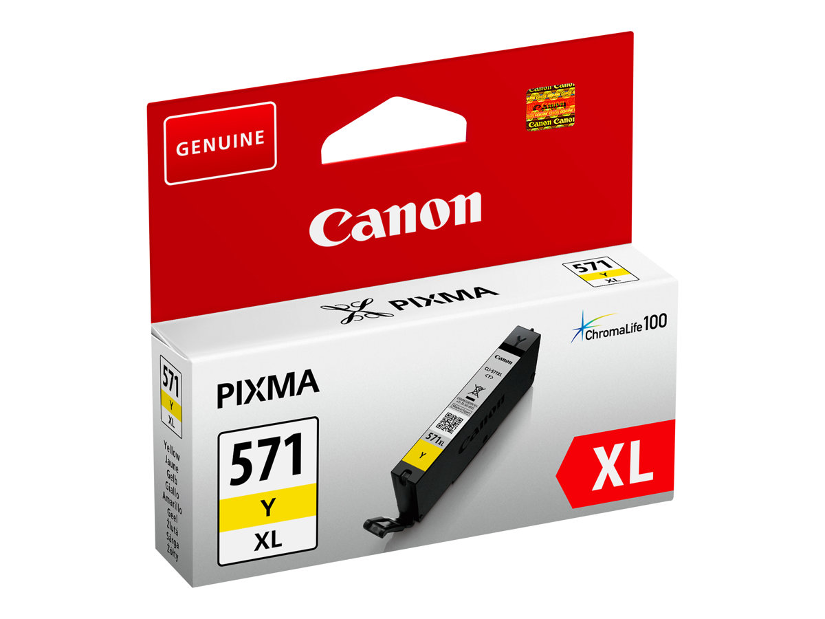 Tinteiro Canon CLI-571 Amarelo 11ml XL