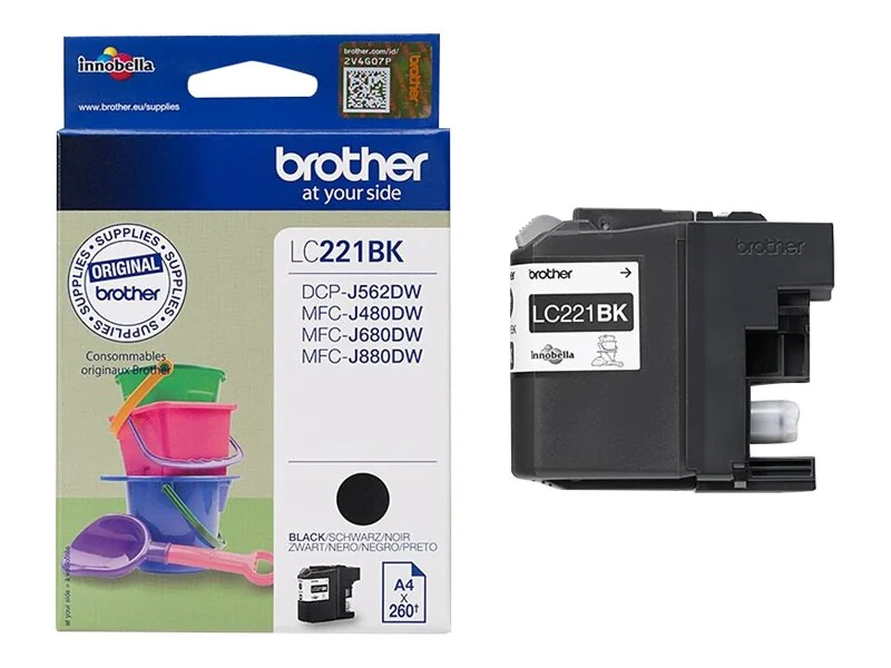 Tinteiro Brother LC221BK Preto Capacidade até 260 Páginas - Imagem 5