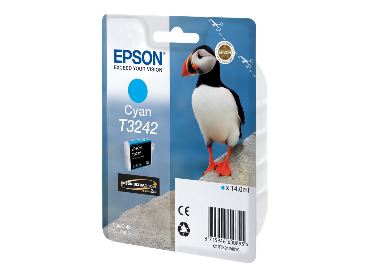Tinteiro Epson T3242 Azul Cyan 14 ml Original - Imagem 2