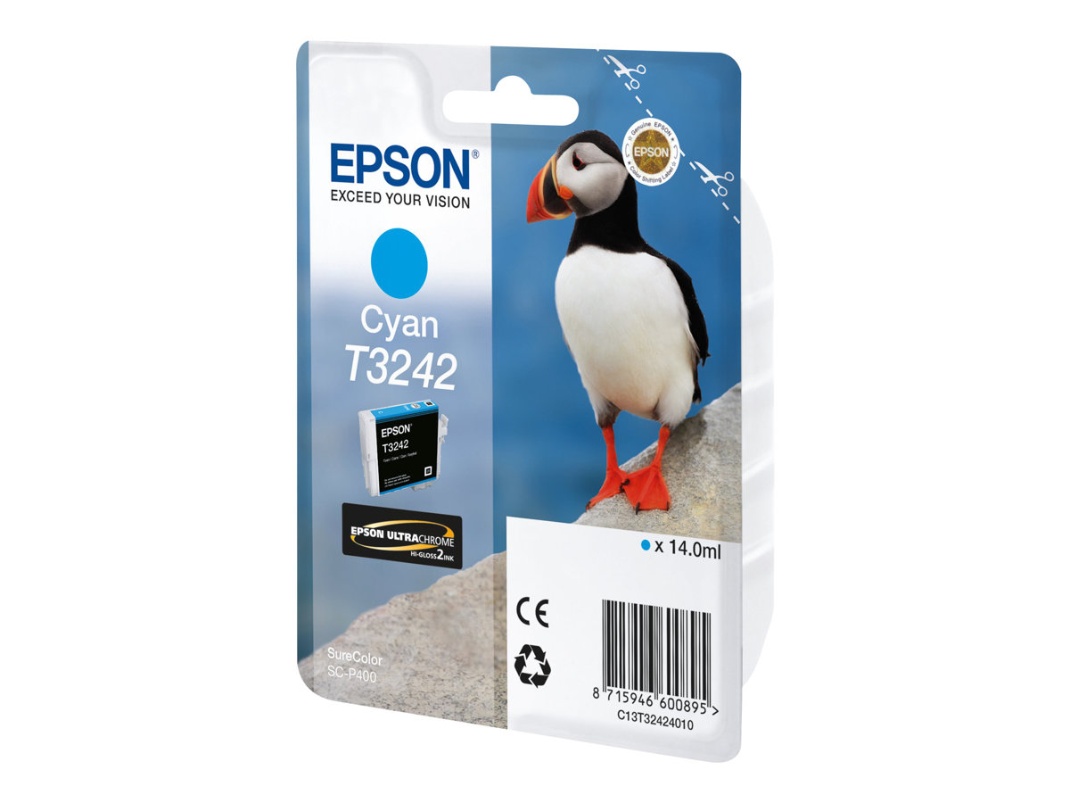 Tinteiro Epson T3242 Azul Cyan 14 ml Original - Imagem 3