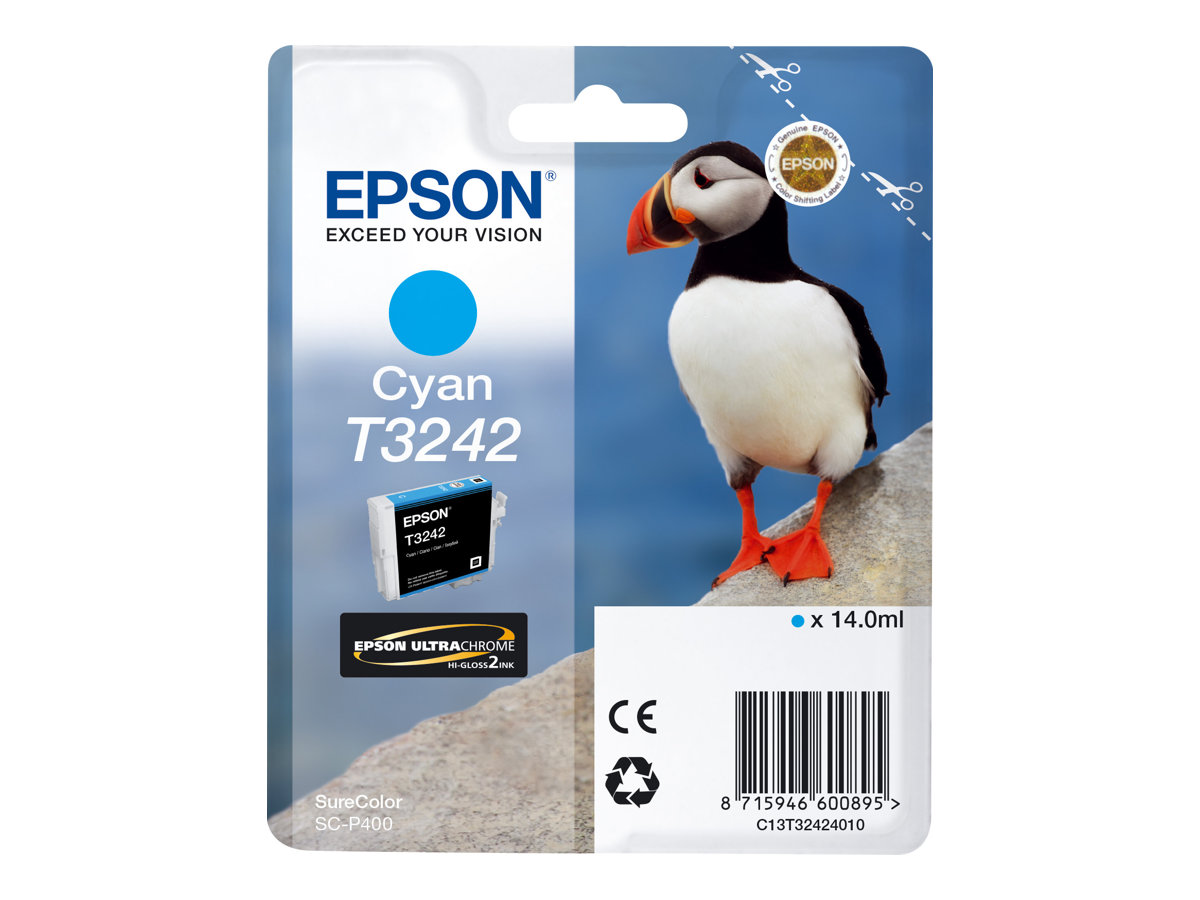 Tinteiro Epson T3242 Azul Cyan 14 ml Original - Imagem 4