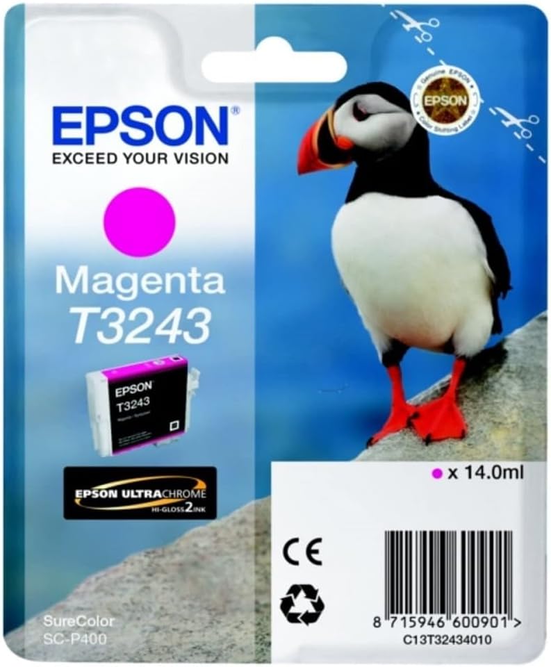 Tinteiro Epson T3243 14 ml Magenta Original - Imagem 3