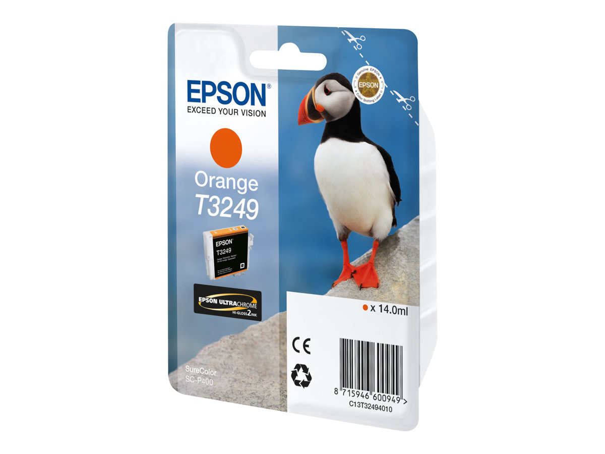 Tinteiro Epson T3249 Laranja 14 ml Original - Imagem 3