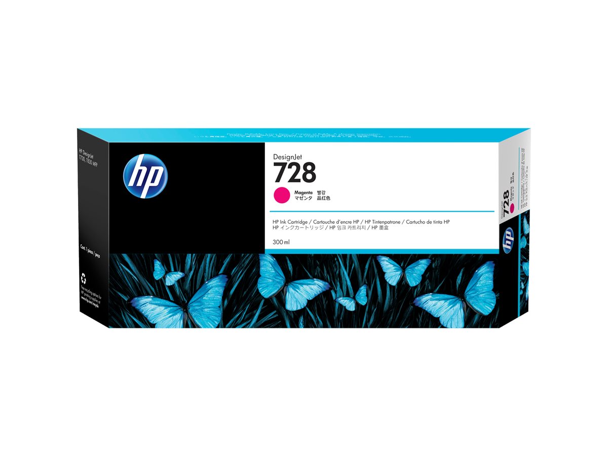 Tinteiro HP DesignJet 728 300 ml Magenta Original - Imagem 2