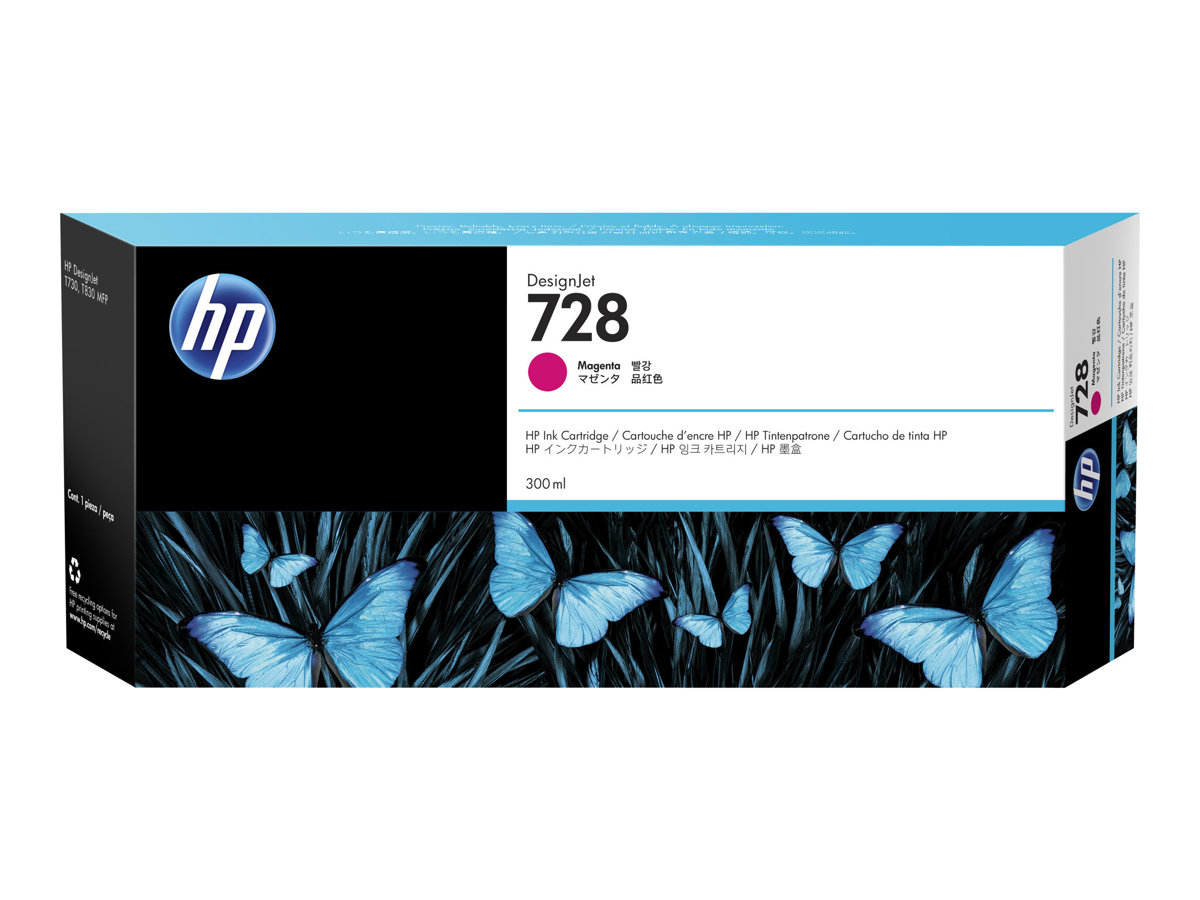 Tinteiro HP DesignJet 728 300 ml Magenta Original