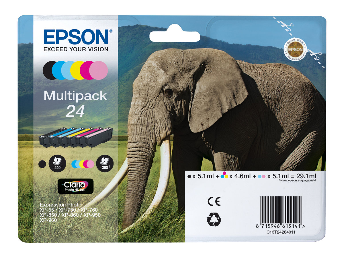 Tinteiro Multipack Epson 24 6 Cores Original - Imagem 2