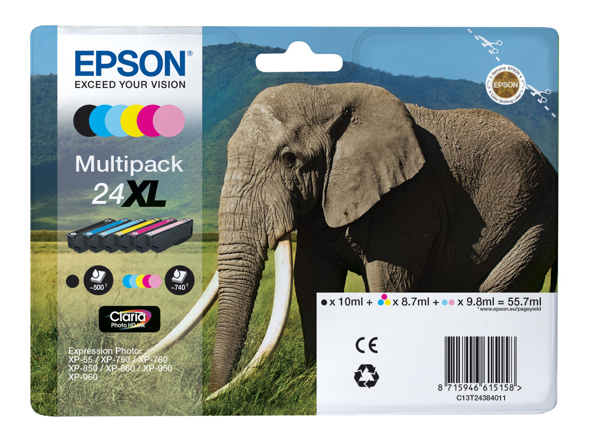 Pack de Tinteiros Epson 24XL Original 6 Cores XL - Imagem 4