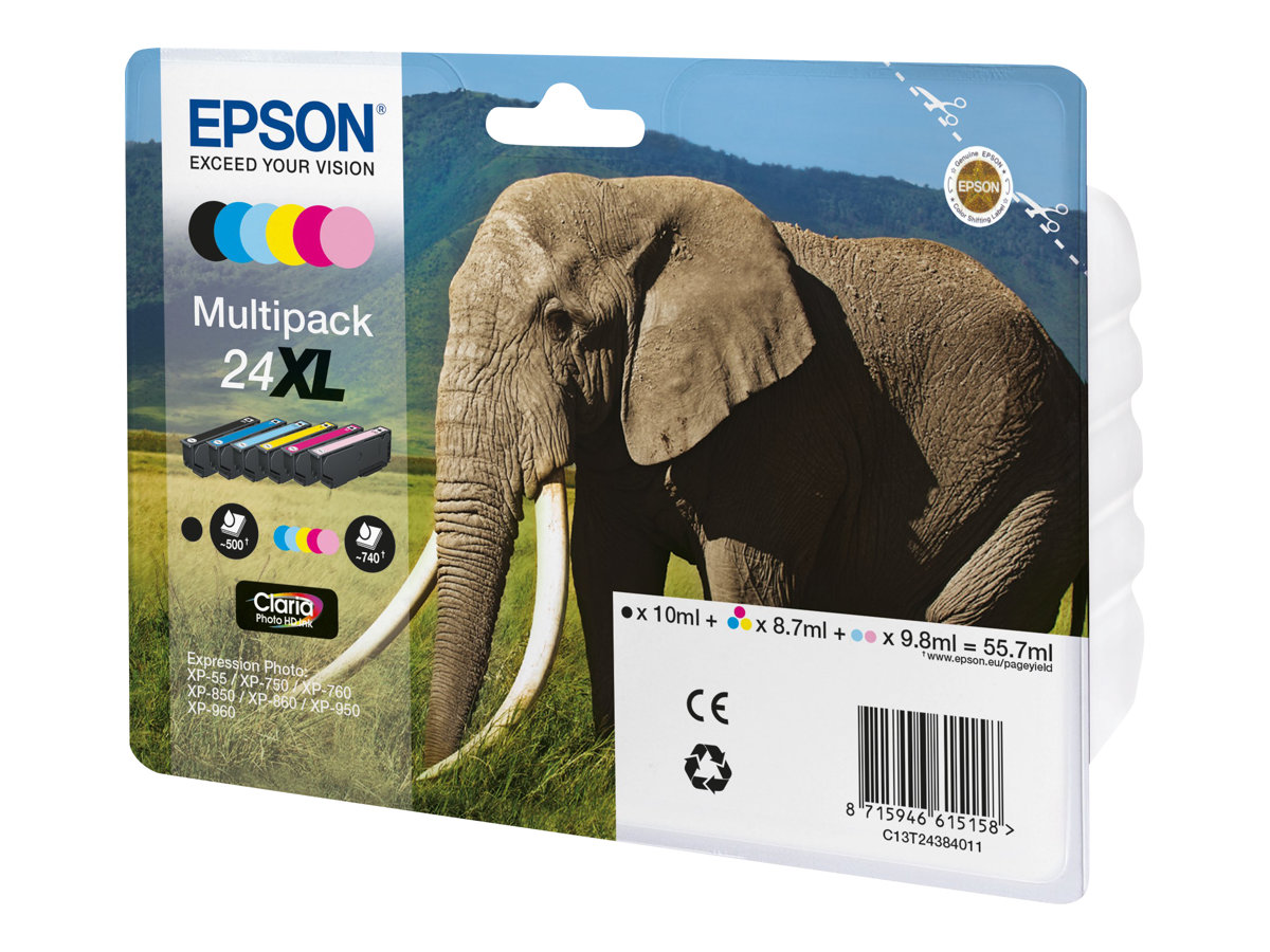 Tinteiro Multipack Epson 24XL 6 Cores XL - Imagem 2