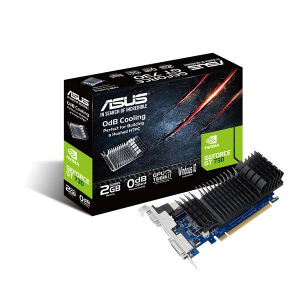 Placa Gráfica ASUS GT 730 2GB GDDR5 Passiva Baixo Perfil