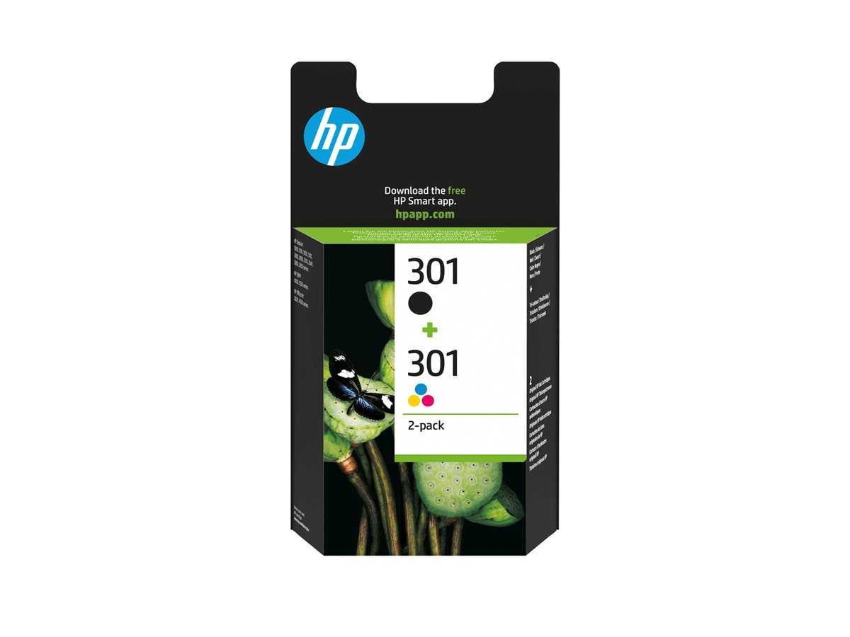 Tinteiro HP 301 Pack 2 Preto Cor Original - Imagem 3