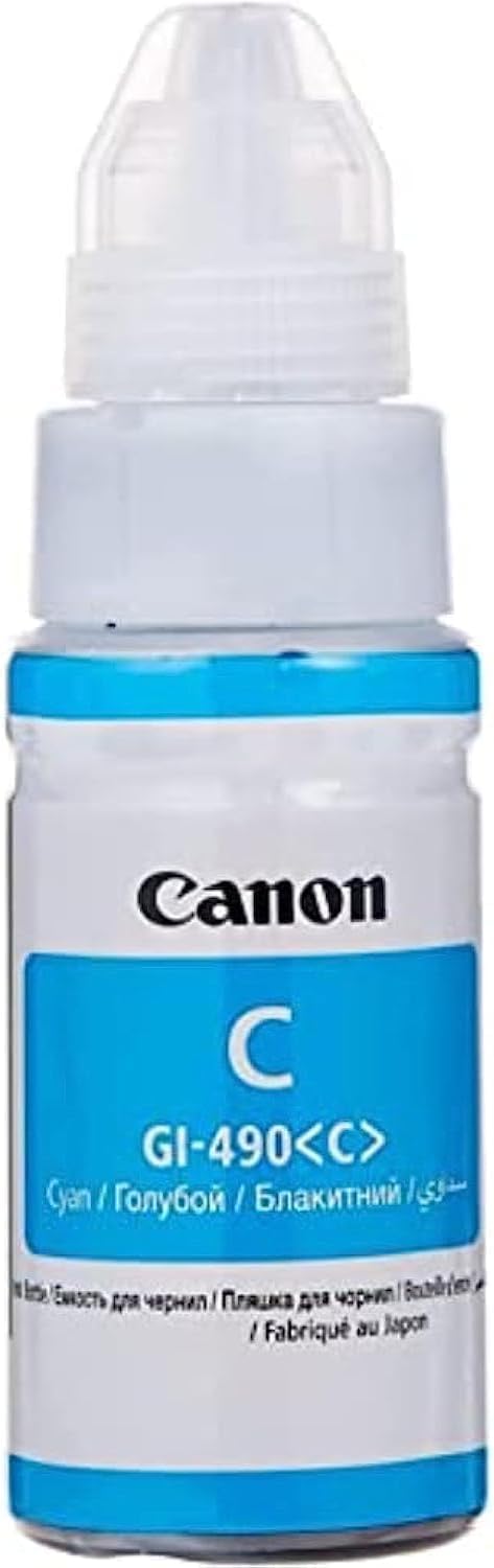 Tinta Recarga Canon GI 490 Cyan 70 ml Original - Imagem 1