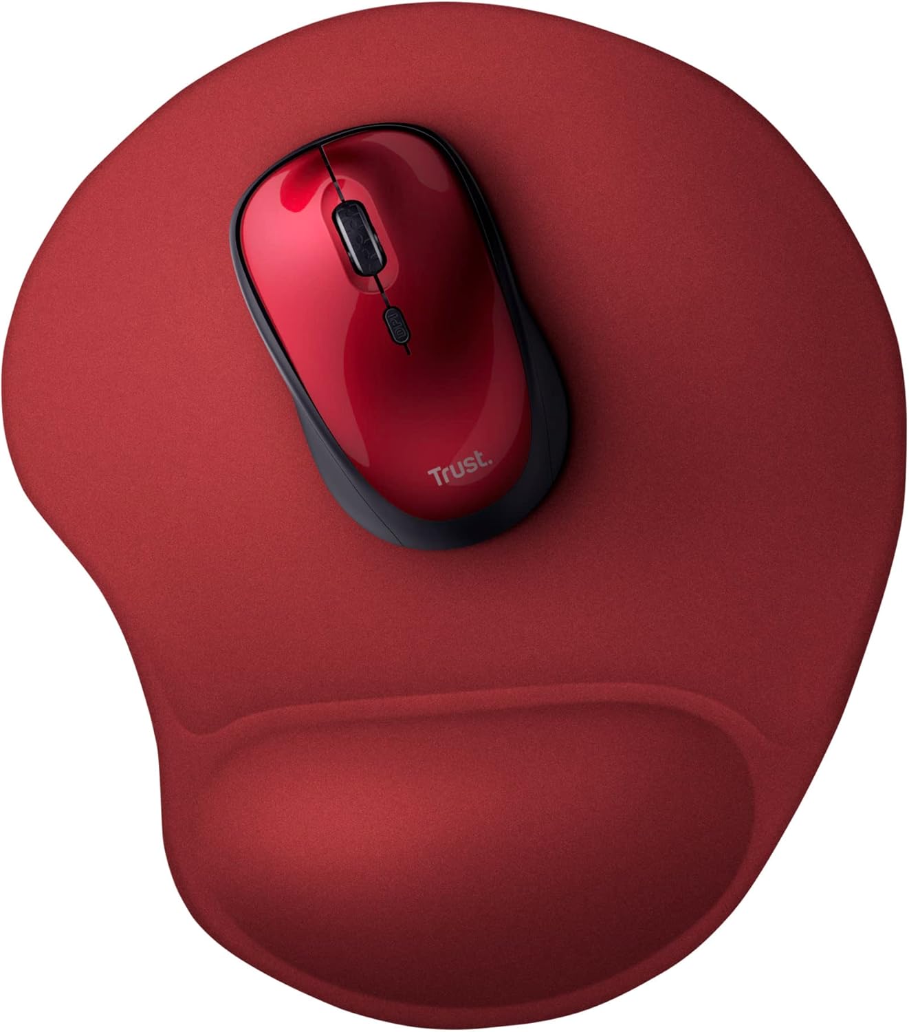 Tapete de Rato Trust Apoio Pulso Vermelho - Imagem 1