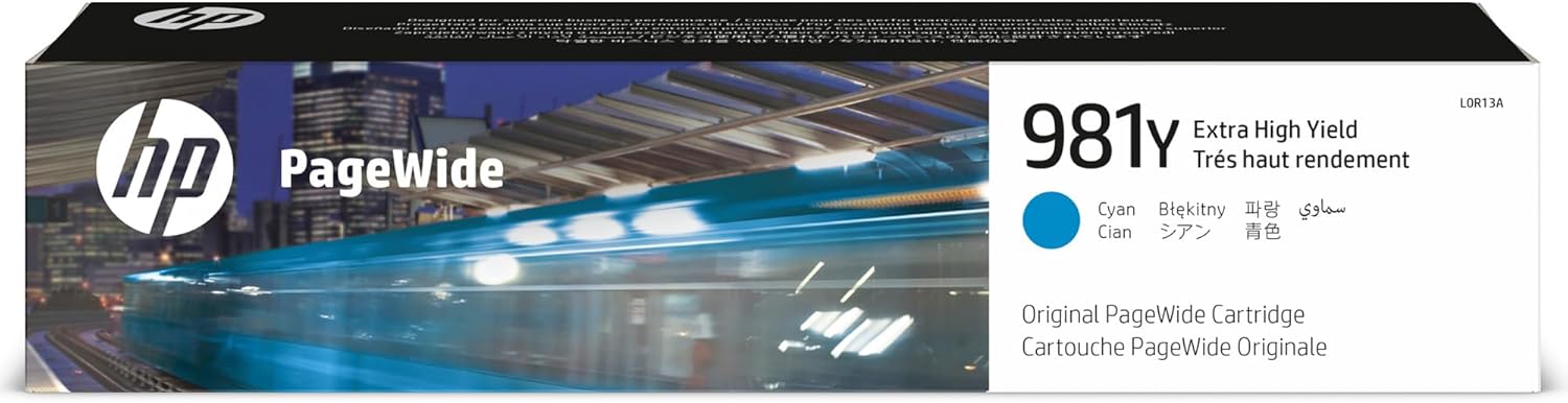 Tinteiro HP 981Y Cyan Rendimento Extra Alto PageWide Original