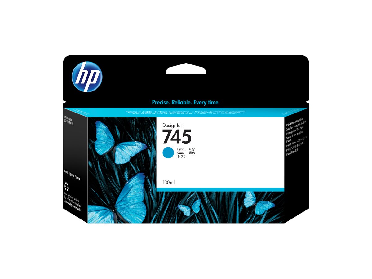 Tinteiro HP 745 Azul Cyan 130 ml Original - Imagem 1