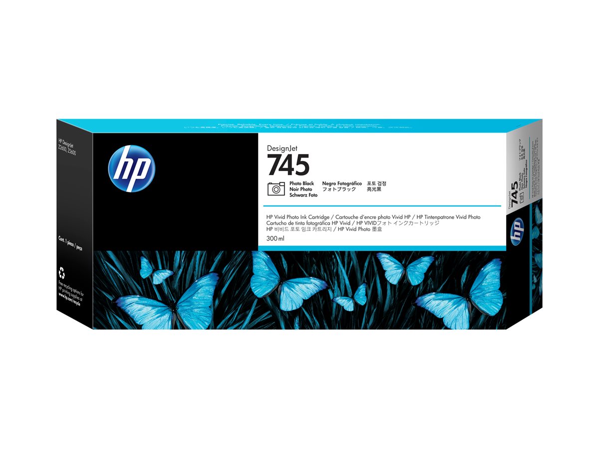 Tinteiro HP 745 Preto Fotográfico 300ml Original