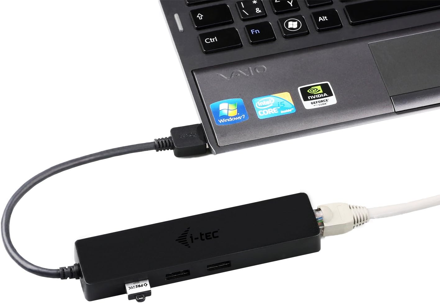 Hub USB i-Tec Slim 3 Portas USB 3.0 Adaptador Gigabit - Imagem 5