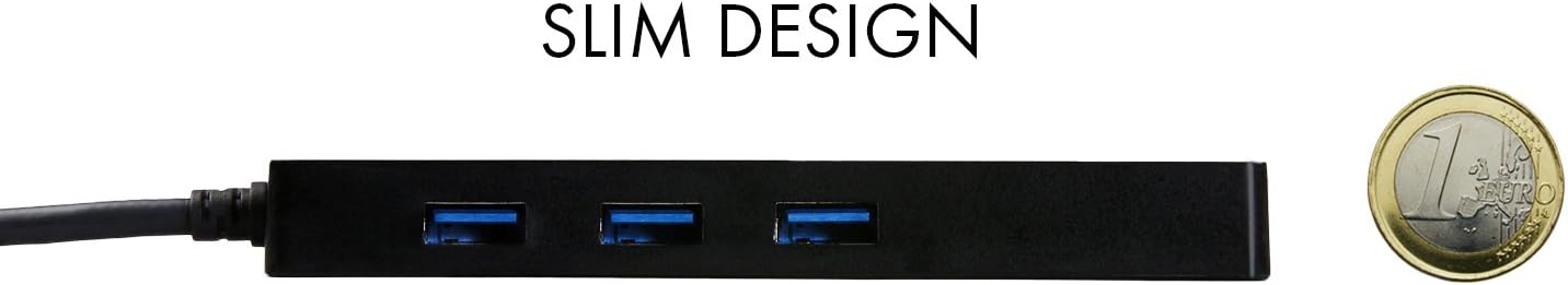 Hub USB i-Tec Slim 3 Portas USB 3.0 Adaptador Gigabit - Imagem 3