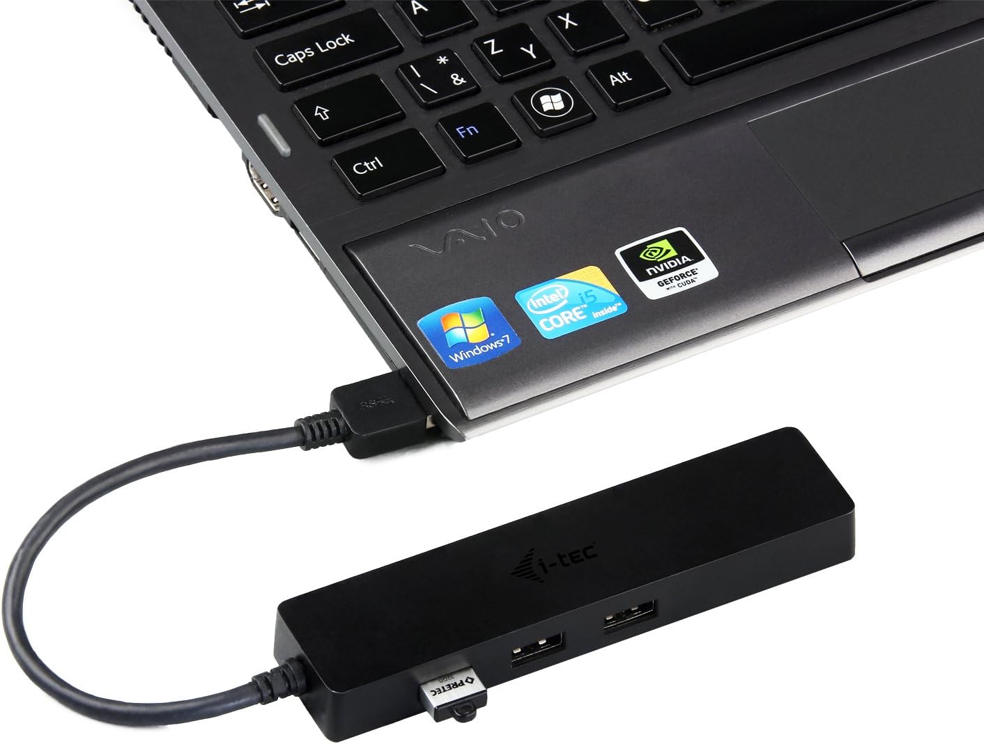 Hub USB i-Tec Slim 3 Portas USB 3.0 Adaptador Gigabit - Imagem 4