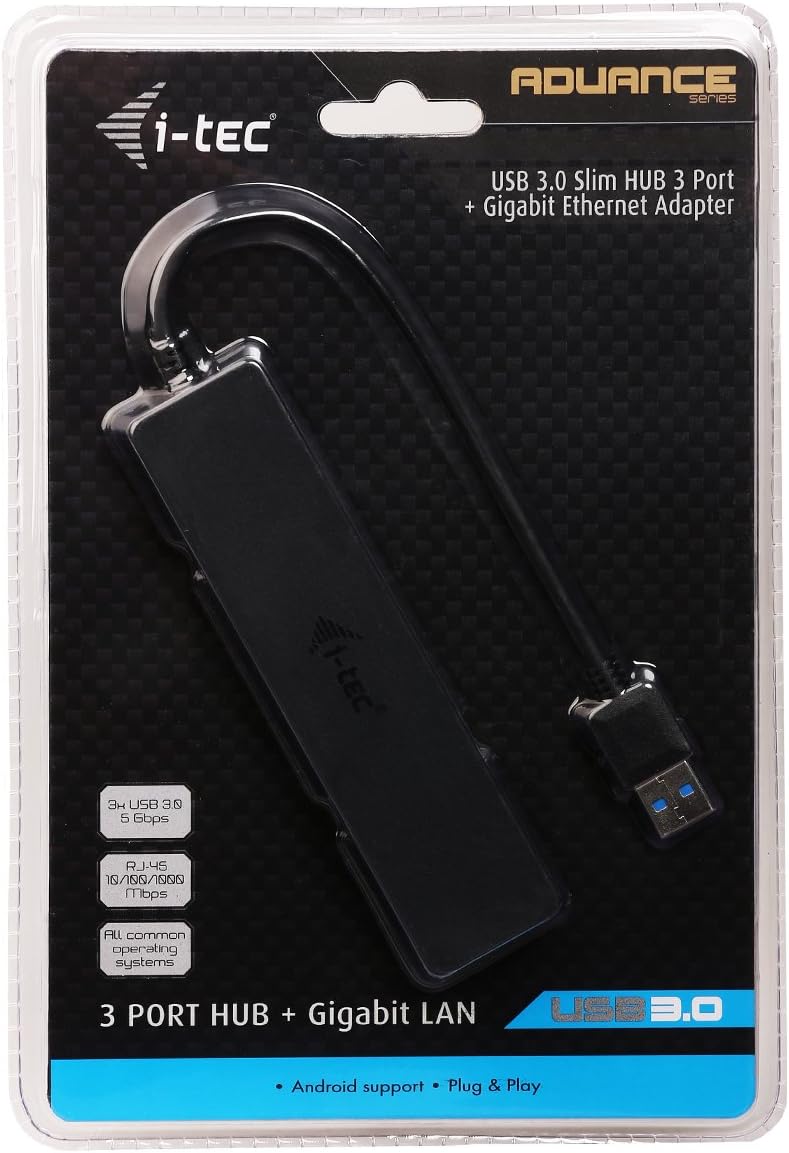 Hub USB i-Tec Slim 3 Portas USB 3.0 Adaptador Gigabit - Imagem 7