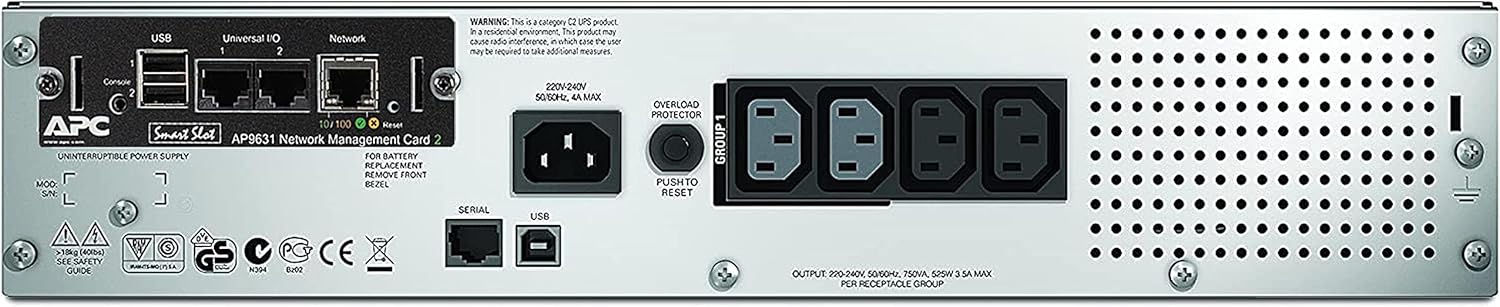 UPS APC Smart-UPS 750VA LCD Montagem em Rack 2U Preto - Imagem 2