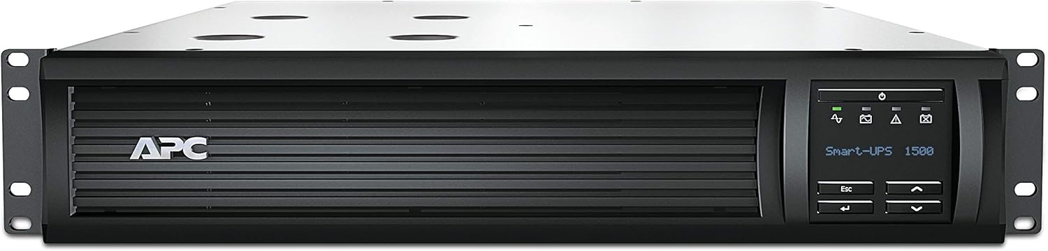 UPS Rack APC Smart-UPS 1500VA 1000W LCD Preto Placa de Rede 2U - Imagem 1