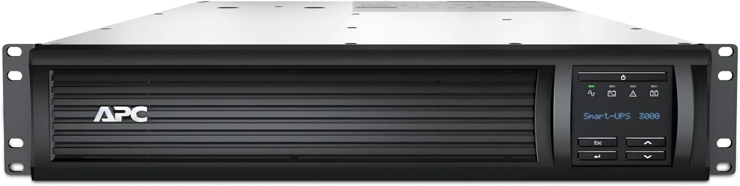 UPS APC Smart-UPS 3000VA LCD RM 2U Rede Preto