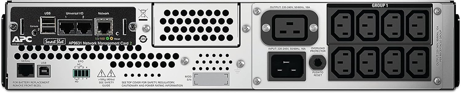 UPS APC Smart-UPS 3000VA LCD RM 2U Rede Preto - Imagem 2