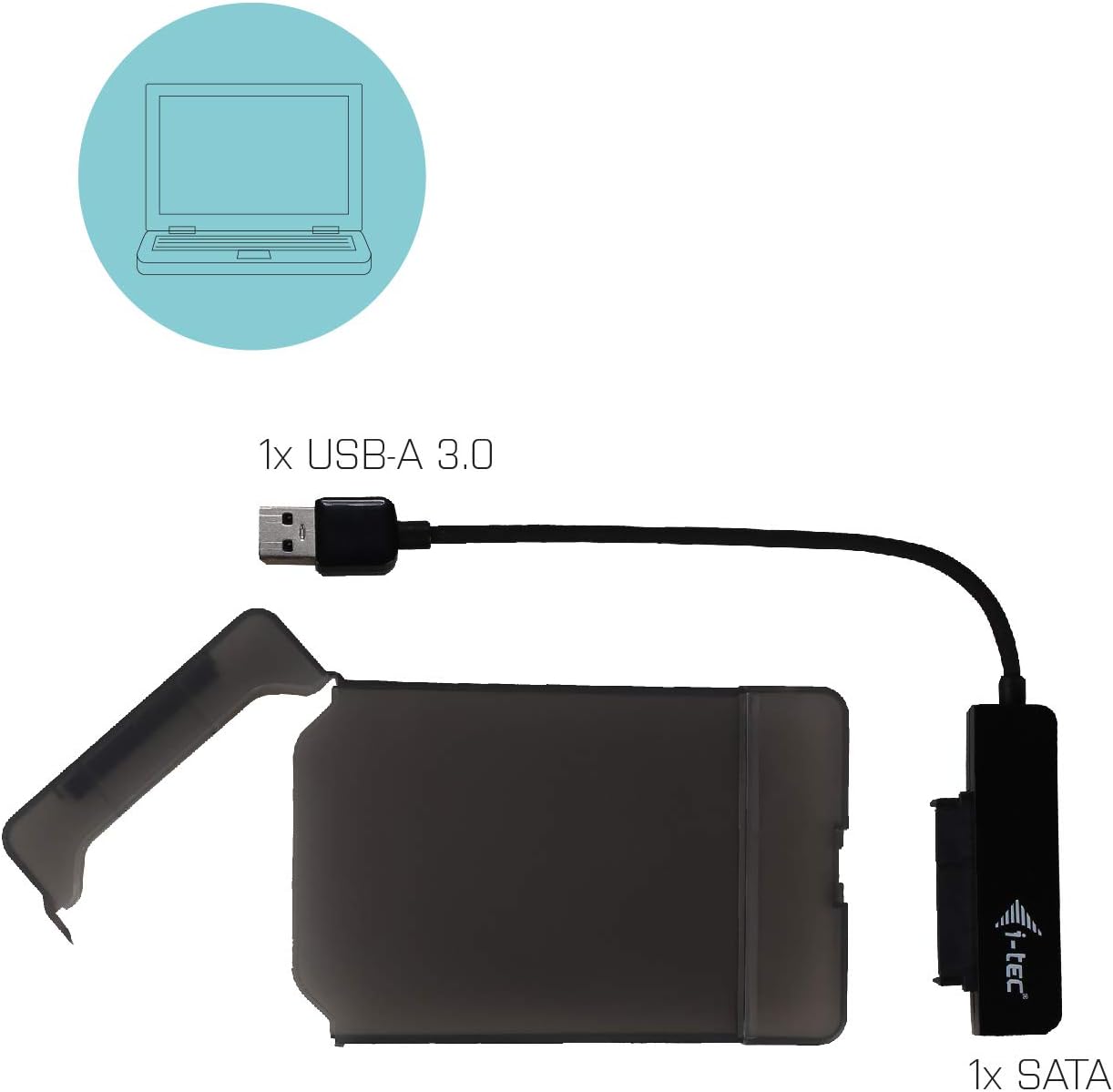 Caixa Externa i-Tec MySafe Advance 2.5" USB 3.0 Preto - Imagem 8