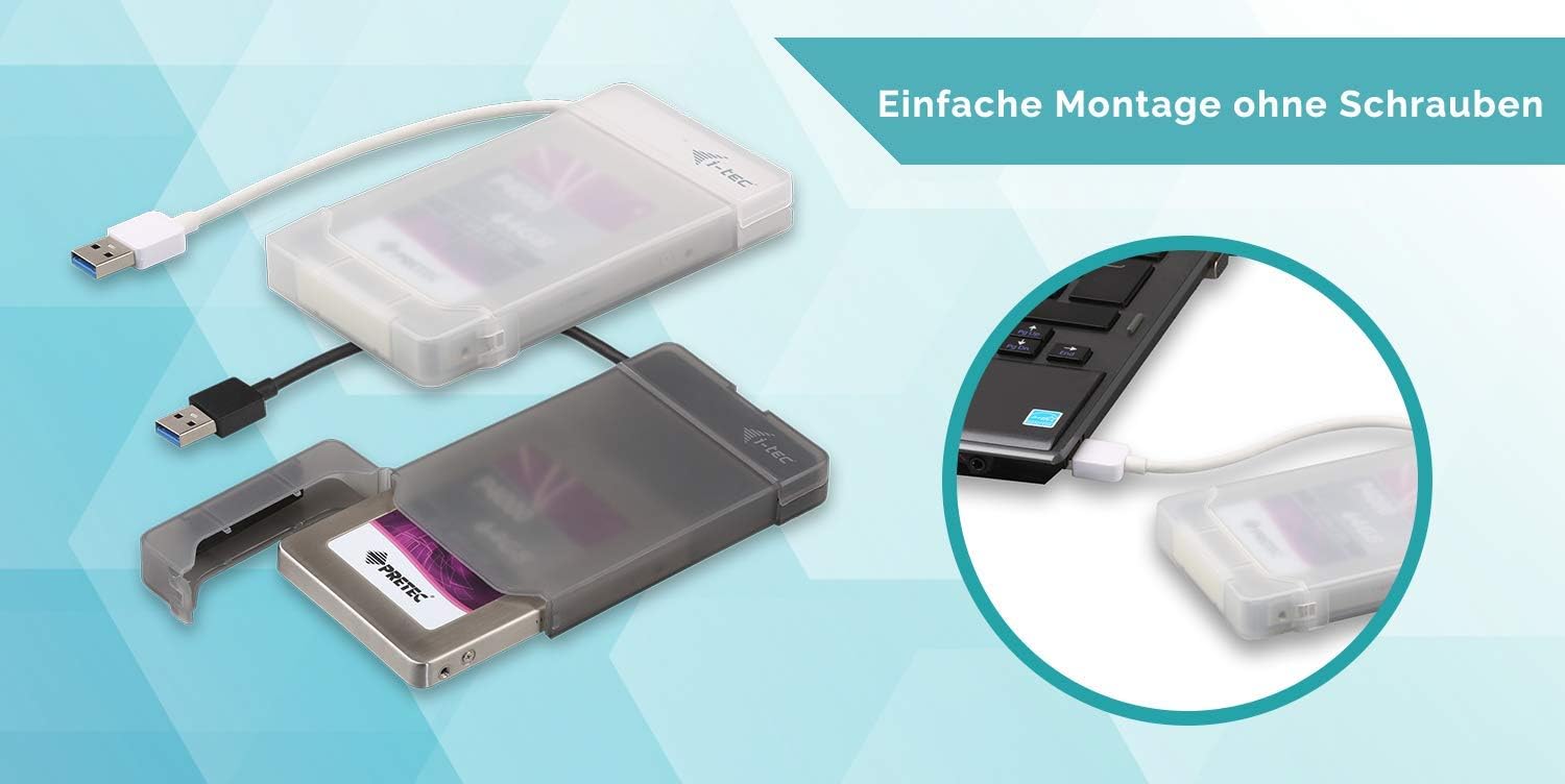Caixa Externa i-Tec MySafe Advance 2.5" USB 3.0 Preto - Imagem 3