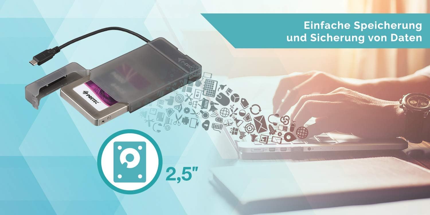 Caixa Externa i-Tec MySafe Advance 2.5" USB 3.0 Preto - Imagem 2