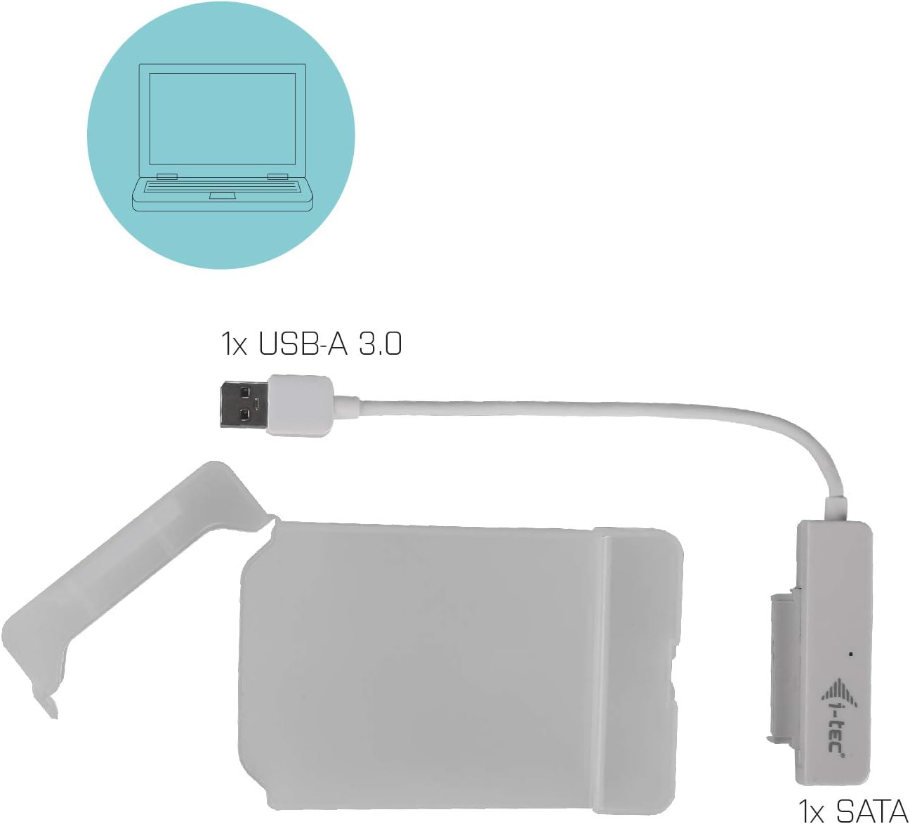 Caixa Externa i-Tec MySafe Advance 2.5 USB 3.0 Branco - Imagem 6
