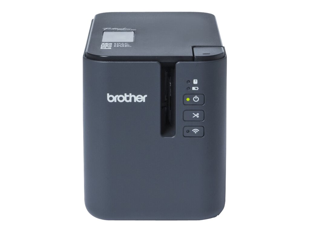 Brother P-Touch PT-P950NW - Impressora de etiquetas - tranferência térmica - Rolo (3,6cm) - 360 x 720 dpi - até 60 mm/ s - LAN, Wi-Fi(n), USB 2.0