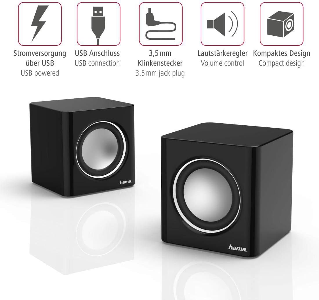Altifalantes Hama Sonic Mobil 185 3W Preto Prata - Imagem 2