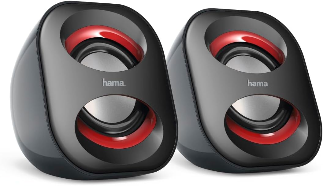 Altifalantes Hama Sonic Mobil 183 Preto, Vermelho - Imagem 1
