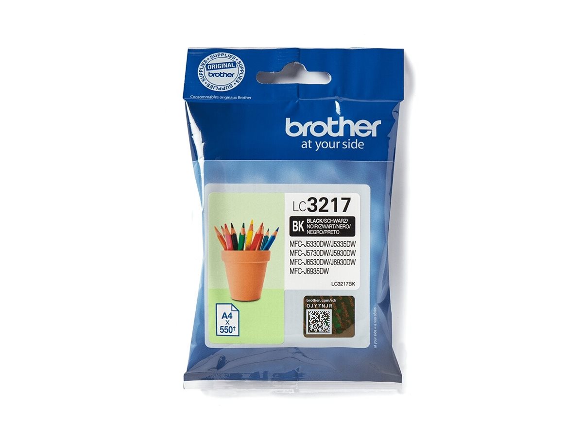 Tinteiro Brother LC3217BK Preto Original - Imagem 2