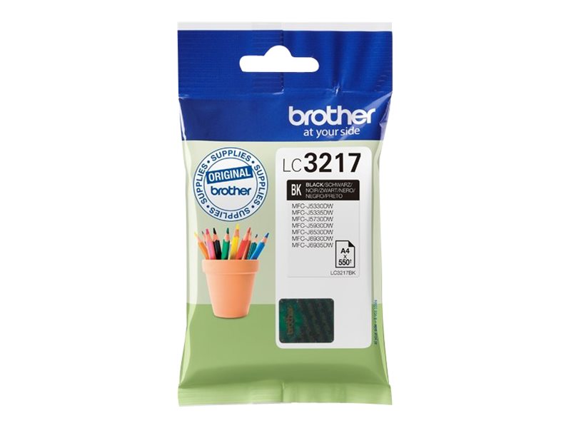 Tinteiro Brother LC3217BK Preto Original
