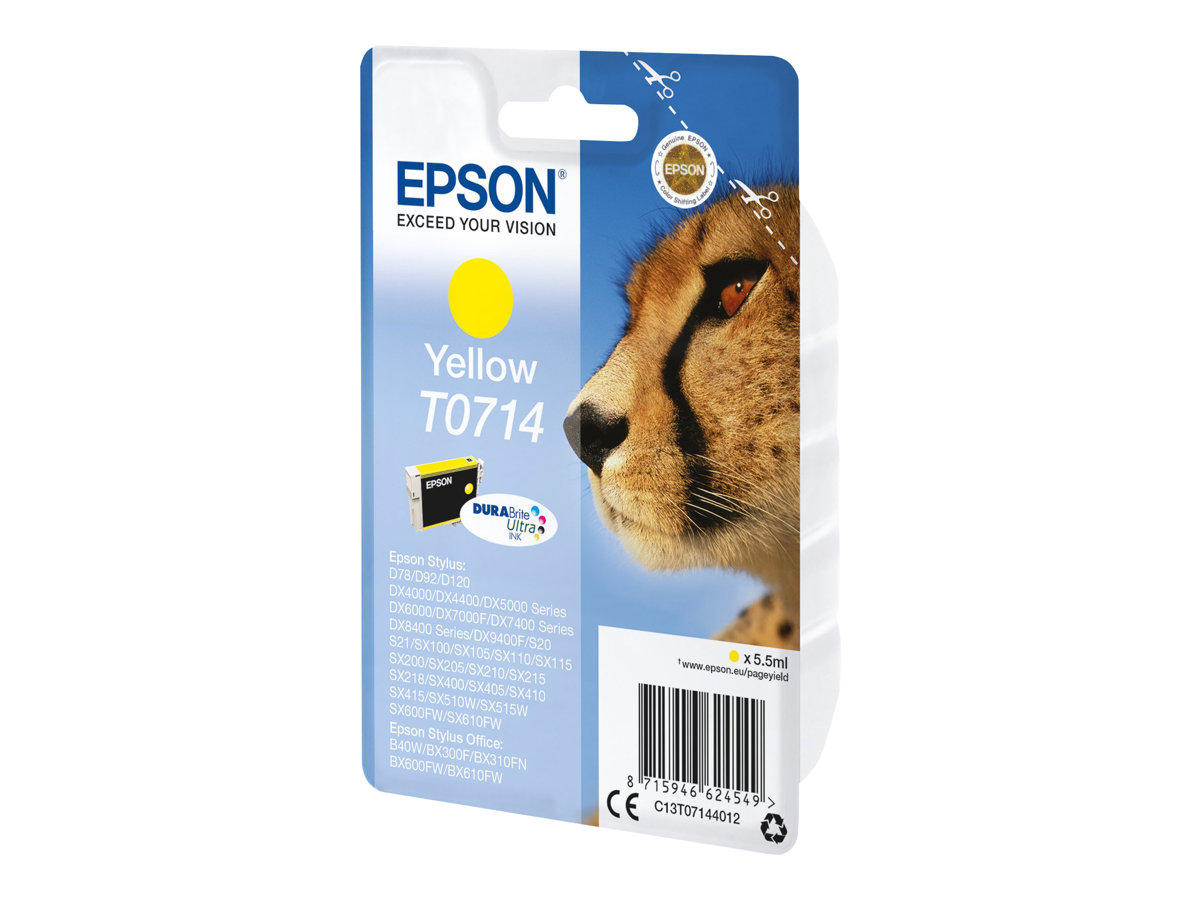 Tinteiro Epson T0714 Amarelo 5.5 ml Original - Imagem 4