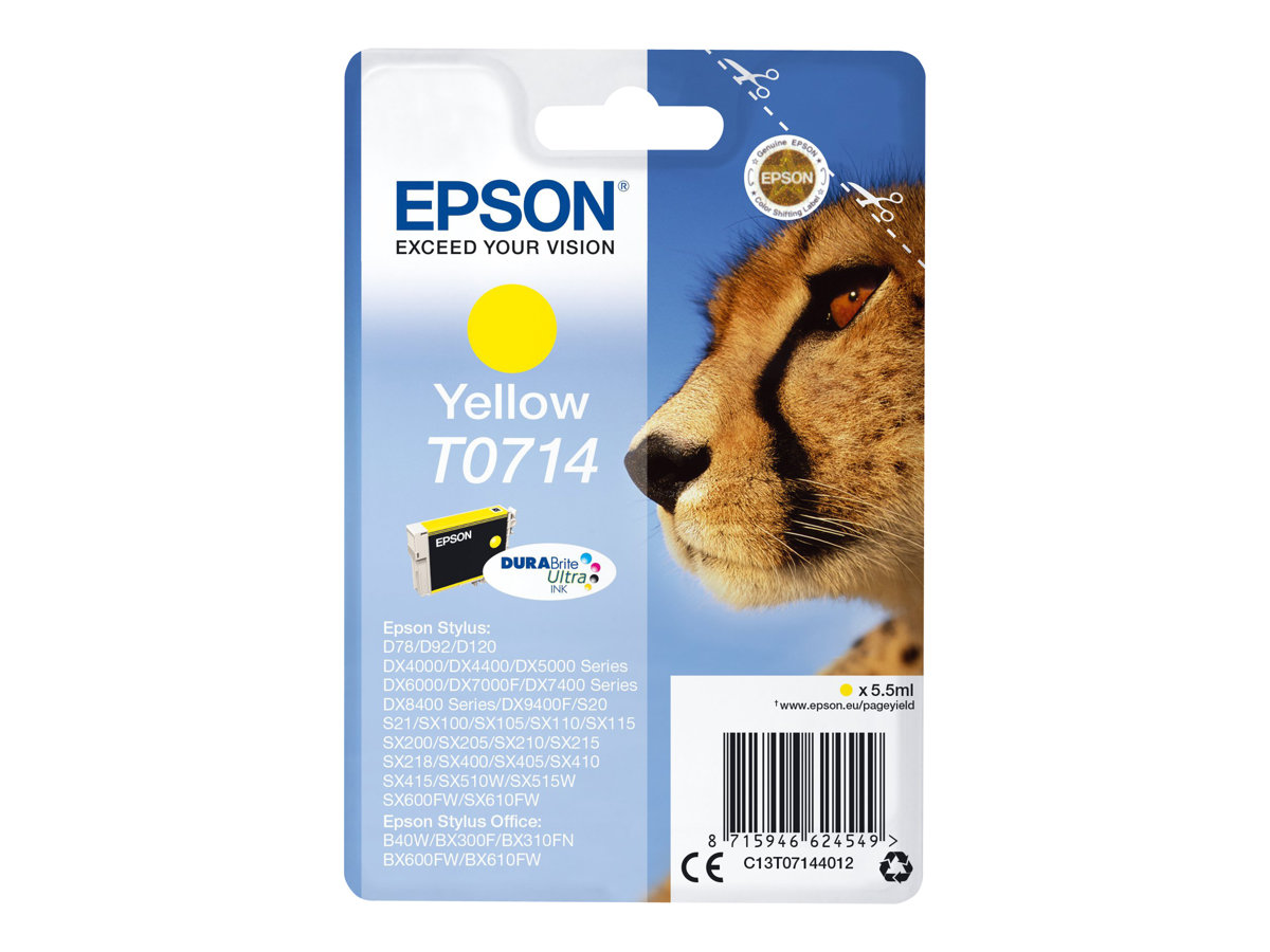 Tinteiro Epson T0714 Amarelo 5.5 ml Original - Imagem 3