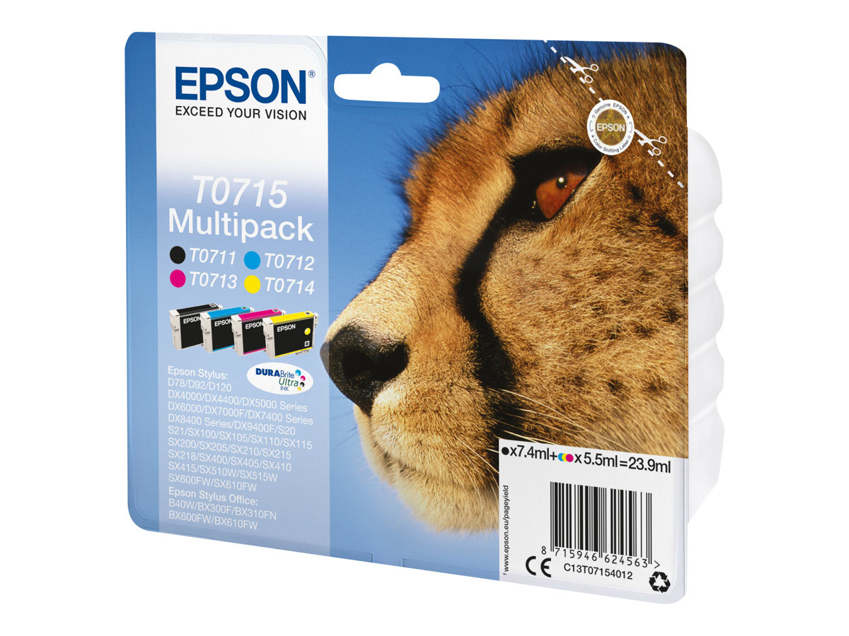 Pack Tinteiros Epson T0715 Multipack 4 Cores Original