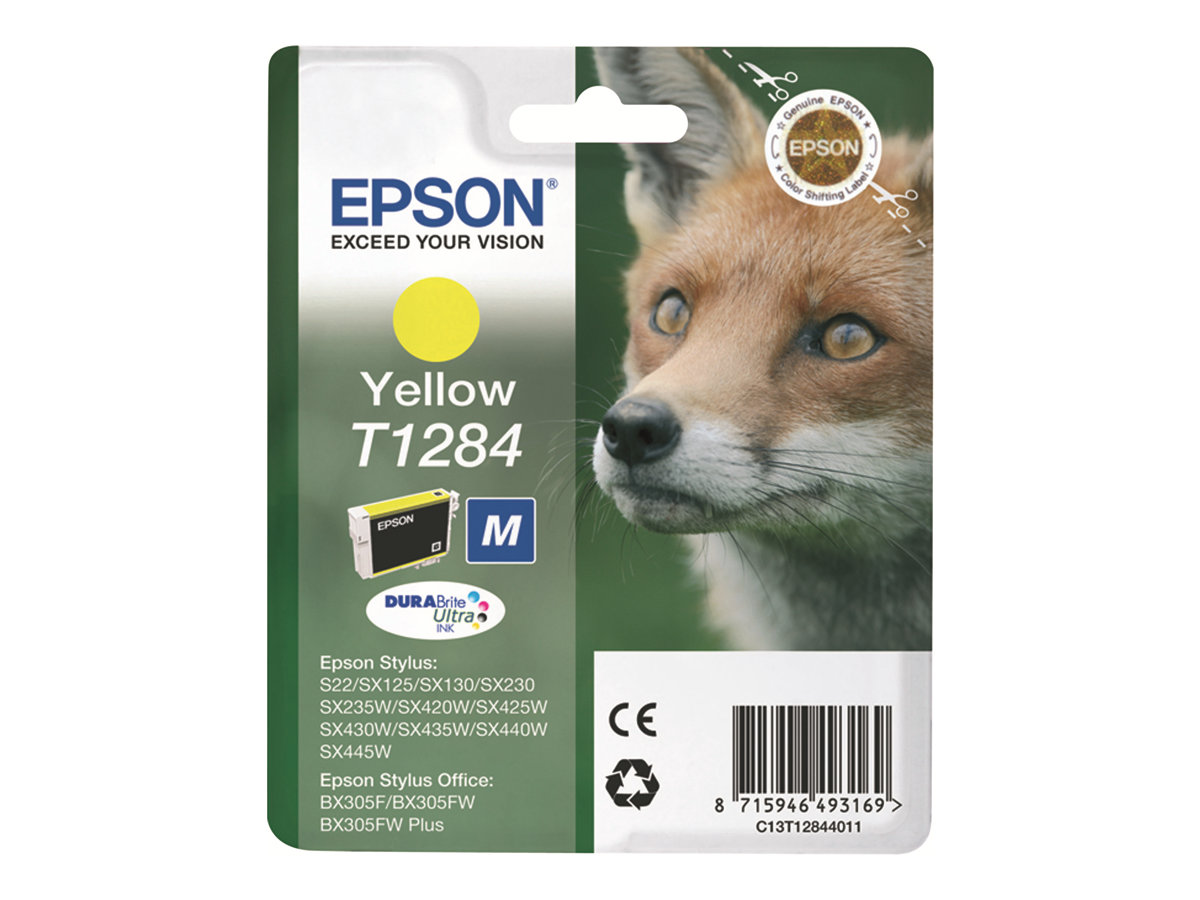 Tinteiro Epson T1284 Amarelo Tamanho M Original - Imagem 3