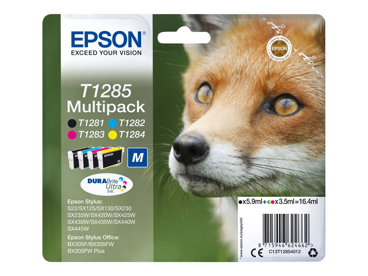 Tinteiros Epson Originais T1285 Multipack 4 Cores