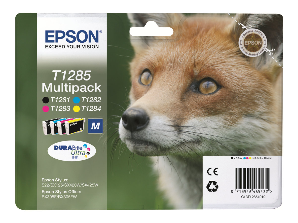 Tinteiros Epson Originais T1285 Multipack 4 Cores - Imagem 3