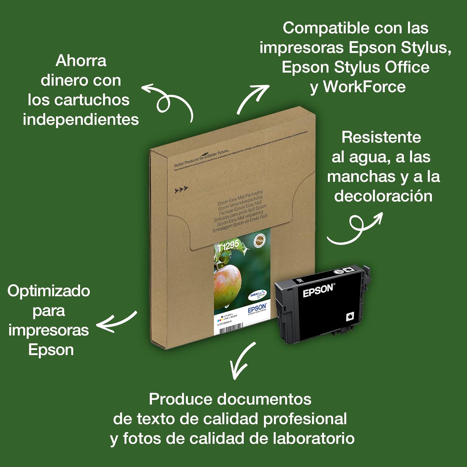Tinteiro Epson T1294 Amarelo 7 ml Original - Imagem 2