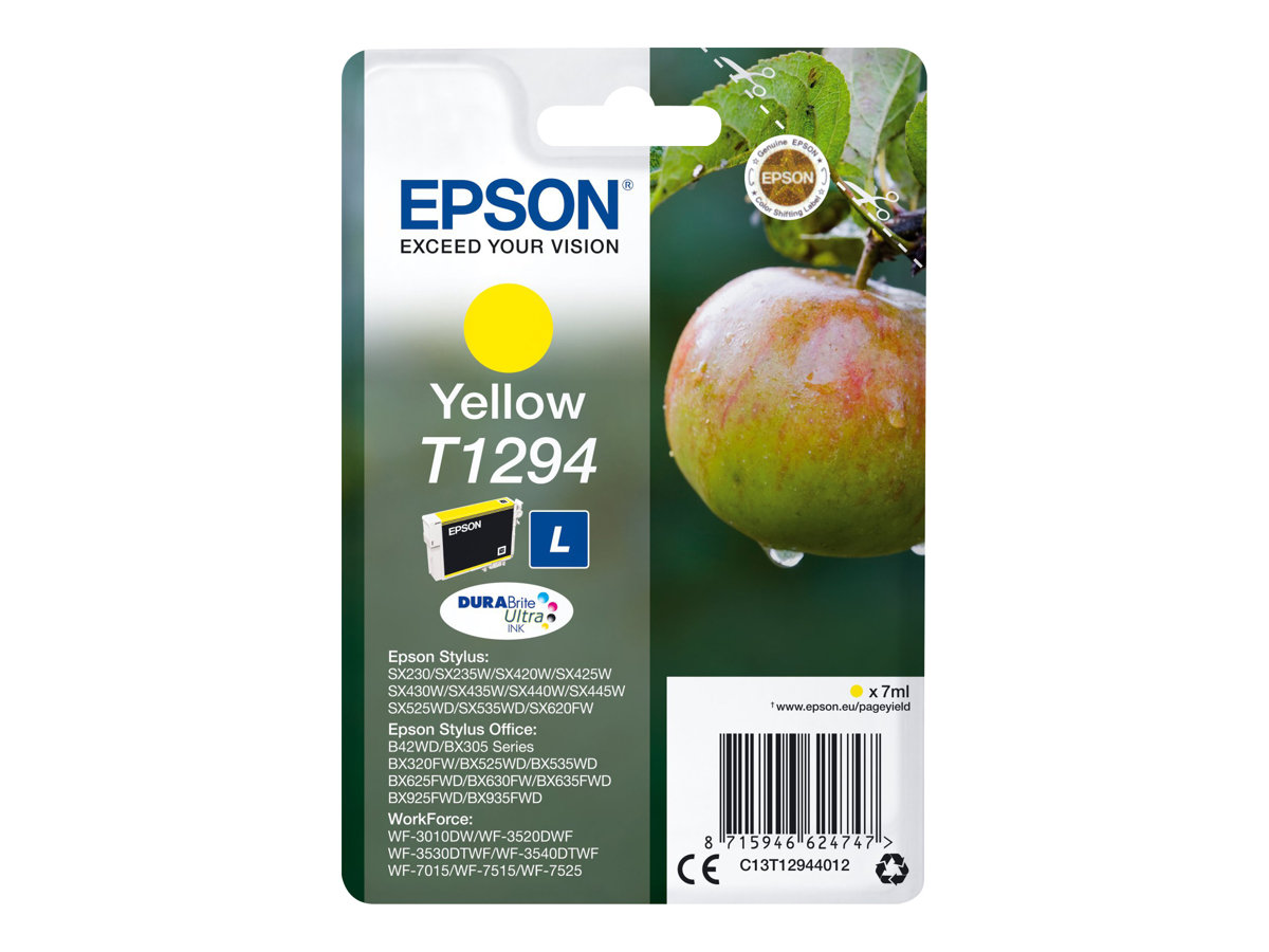 Tinteiro Epson T1294 Tamanho L Amarelo Original - Imagem 1