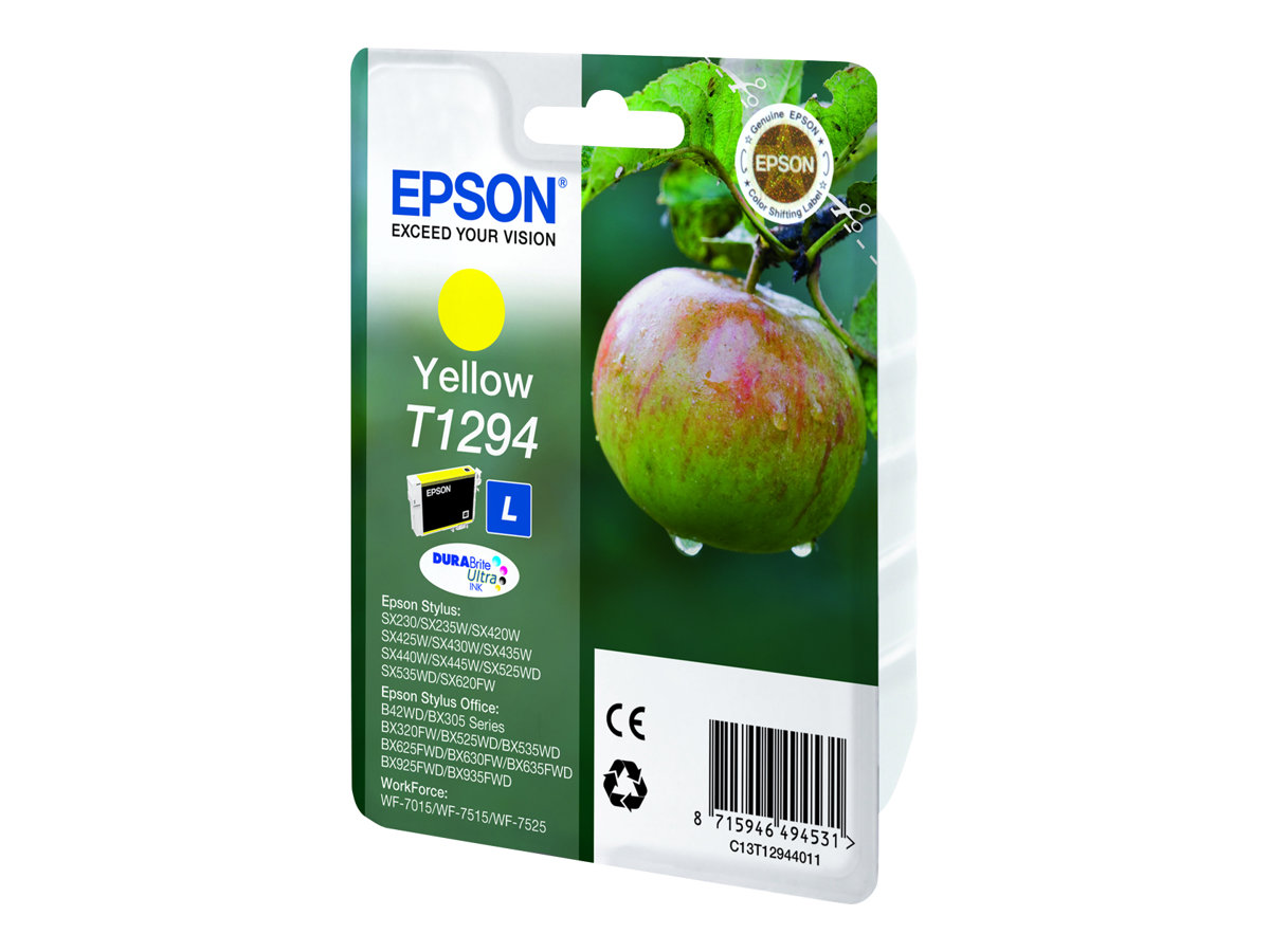 Tinteiro Epson T1294 Tamanho L Amarelo Original - Imagem 3